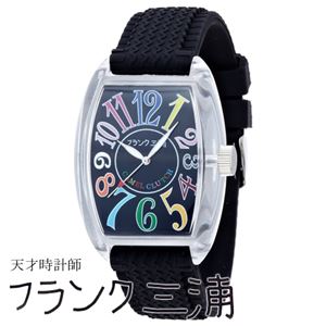 フランク三浦 FRANK MIURA 四号機（改） スペシャルギョーシェダイヤル カラーブラック文字盤 クオーツ メンズ 腕時計 FM04NK-CRBK