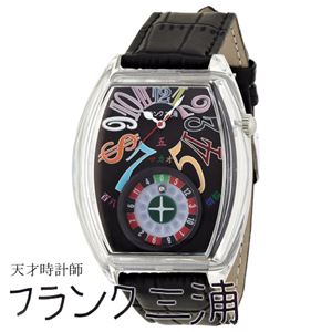 フランク三浦 FRANK MIURA 五号機（改） マカオロイヤル カラーブラック文字盤 クオーツ メンズ 腕時計 FM05RK-CRBK
