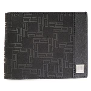 【本物／新品】ダンヒル D-8（ディーエイト） BLACK 二つ折り財布 小銭入れ付 L2LH32A （プレゼント・ギフト）