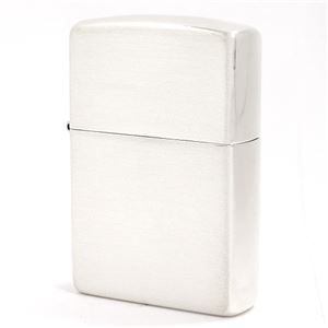 ジッポライター（ZIPPO） #13 スターリングシルバー（純銀製） 銀無垢 スタンダードモデル ツヤ消しタイプ no13-s