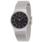 SKAGEN（スカーゲン） 233LTMB ウルトラスリム ステンレス メッシュベルト ブラック文字盤 メンズウォッチ 腕時計 クォーツ