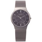 SKAGEN（スカーゲン） 233LTTM ウルトラスリム チタン メッシュベルト ダークグレー文字盤 メンズウォッチ 腕時計 クォーツ