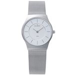 SKAGEN（スカーゲン） 233SSS ウルトラスリム ステンレス メッシュベルト シルバー文字盤 レディースウォッチ 腕時計 クォーツ