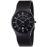 SKAGEN（スカーゲン） 233XLTMB ウルトラスリム チタン メッシュベルト ブラック文字盤 メンズウォッチ 腕時計 クォーツ