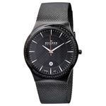 SKAGEN（スカーゲン） 234XXLTB チタニウムカーボン メッシュベルト ブラック×カーボン文字盤 メンズウォッチ 腕時計 クォーツ