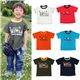 子供服 カラーグリーン 3can4on プリント半袖Tシャツ サイズ100cm