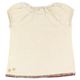 子供服 カラーオフホワイト Tabatha CRAYON リボン付ステッチTシャツ サイズ120cm - 縮小画像2