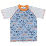 子供服 カラーライトブルー Tabatha CRAYON クマ柄プリント半袖Tシャツ サイズ140cm