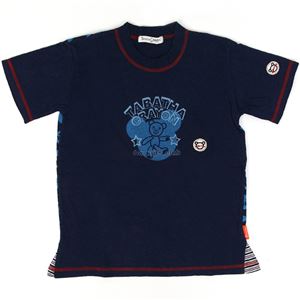 子供服 カラーネイビー Tabatha CRAYON 半袖プリントTシャツ サイズ120cm