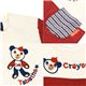 カラーホワイト＆レッド Tabatha CRAYON 刺繍半袖ワンピース サイズ90cm - 縮小画像3
