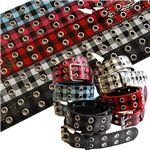 エナメルチェッカーベルト（BLK／RED） BLT-268-2