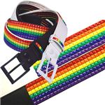 6連カラーピラミットベルト（BLACK） BLT-306-1