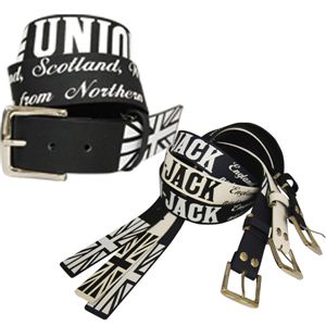 ユニオンジャックプリントベルト（BLACK） BLT-381-01