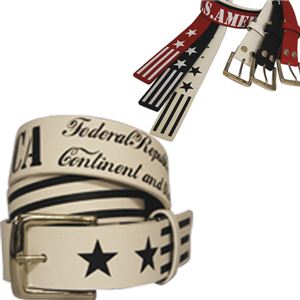 U.S.プリントベルト（WHITE） BLT-382-03