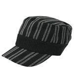 ベロアストライプレールCAP（BLACK） CAC-064-01