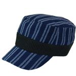 ベロアストライプレールCAP（NAVY） CAC-064-03