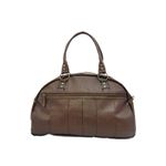 シボ合皮ボストンバッグ（BROWN） VAB-015-02