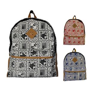 総柄プリントデイバック（BLACK） VSB-005-01
