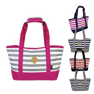 ボーダーナイロントートバッグ（GRY×WHT） VSB-021-04