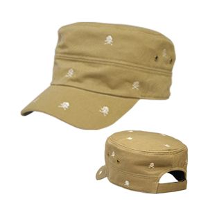 スカルドット刺繍ワークCAP（ベージュ） VSC-031-02