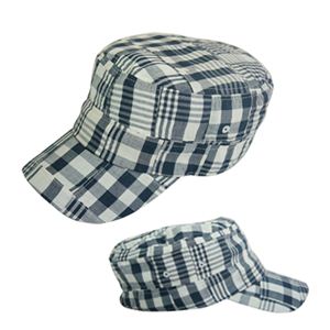 サマーチェックPWレールCAP（ネイビー／オフホワイト） VSC-049-02
