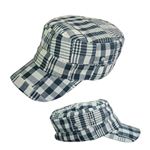 サマーチェックPWレールCAP（ネイビー／オフホワイト） VSC-049-02