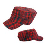 サマーチェックPWレールCAP（レッド／ネイビー） VSC-049-03