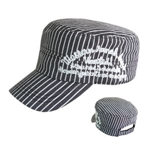 ストライプチェーン刺繍ワークCAP（ブラックストライプ） VSC-055-01