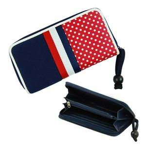 クレイジートリコロールウォレット（NAVY） WLT-033-03