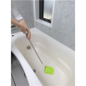 サンコー 浴室天井ふきモップ スペア付GR (BR-76) グリーン 商品写真2
