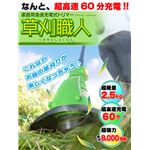 家庭用急速充電式トリマー「草刈職人」 IFD-067 グリーン【4個セット】
