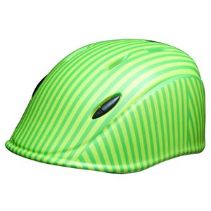 solano（ソラノ） HELMET XSサイズ（46〜51.5cm） Stripe Lime green 対象年齢約1歳〜4歳 SG規格合格品 幼児用ヘルメット