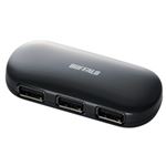 【訳あり・在庫処分】バッファロー（サプライ） BUFFALO USB2.0Hub セルフ＆バスパワー 4ポート ブラック BSH4A01BK