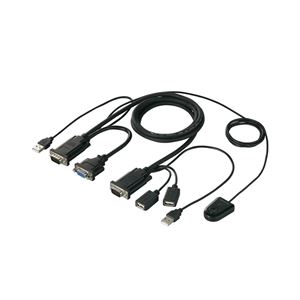 バッファロー（サプライ） パソコン自動切替器 ディスプレイ：USBキーボード：USBマウス BSKMR201 - 拡大画像