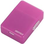 スマートフォン用緊急充電池 USB microB対応 ピンク