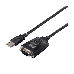 バッファロー（サプライ） USBシリアル変換ケーブル 0.5m ブラックスケルトン BSUSRC0605BS - 拡大画像