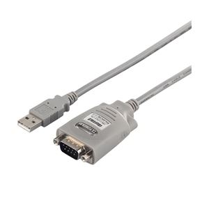 バッファロー（サプライ） USBシリアル変換ケーブル 1m シルバー BSUSRC06SV - 拡大画像