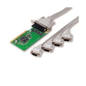 アイ・オー・データ機器 LowProfile PCI／PCI対応 RS-232C 4ポート拡張インターフェイスボードRoHS指令対応 RSA-PCIL／P4R - 拡大画像
