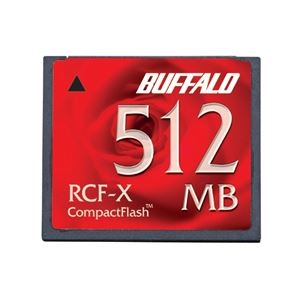 バッファロー コンパクトフラッシュ ハイコストパフォーマンスモデル 512MB RCF-X512MY 商品画像