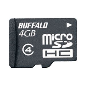バッファロー 防水仕様 Class4対応 microSDHCカード 4GB RMSD-BS4GB - 拡大画像