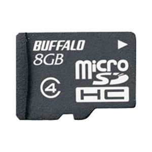 バッファロー 防水仕様 Class4対応 microSDHCカード 8GB RMSD-BS8GB - 拡大画像