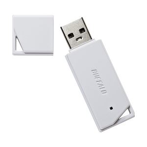 バッファロー USB2.0用 どっちもUSBメモリー 8GB ホワイト RUF2-K8GR-WH - 拡大画像