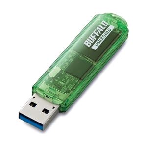 バッファロー USB3.0対応 USBメモリー スタンダードモデル 8GB グリーン RUF3-C8GA-GR - 拡大画像