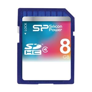 シリコンパワー SDHCメモリーカード 8GB （Class4） 永久保証 SP008GBSDH004V10 - 拡大画像