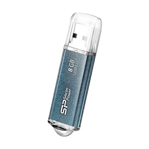 シリコンパワー USB3.0フラッシュメモリ 8GB Marvel M01 アイシーブルー SP008GBUF3M01V1B - 拡大画像