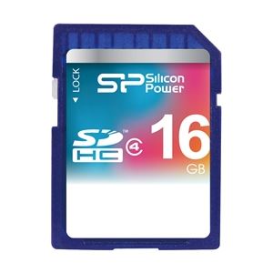 シリコンパワー SDHCメモリーカード 16GB （Class4） 永久保証 SP016GBSDH004V10 - 拡大画像