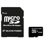 【訳あり・在庫処分】シリコンパワー microSDHCカード 16GB （Class10） 永久保証 （SDHCアダプター付） SP016GBSTH010V10-SP