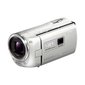 デジタルHDビデオカメラレコーダー Handycam PJ390 プレミアムホワイト - 拡大画像