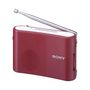 SONY（ソニー） FM／AMハンディーポータブルラジオ レッド ICF-51／R