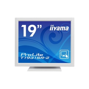 iiyama 19型液晶ディスプレイ ProLiteT1931SR-W2（抵抗膜方式タッチパネル、ホワイト） PLT1931SR-W2 - 拡大画像